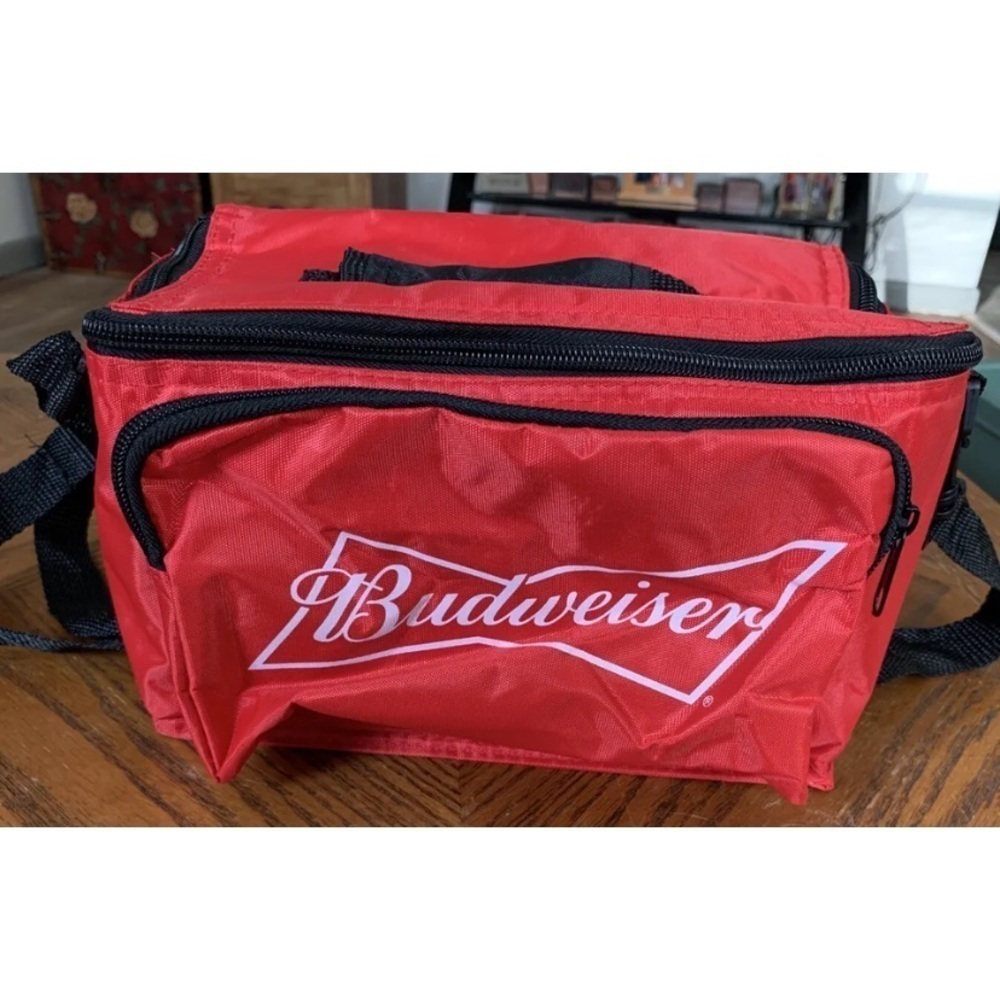 Budweiser 6 Pack Vinyl Cooler Bud T10